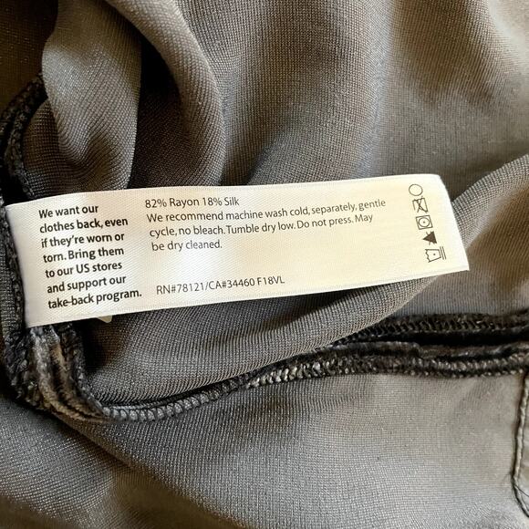 Eileen Fisher Silk Blend Velvet Holiday Party Dress mock neck tie bow Small - Picture 7 of 7